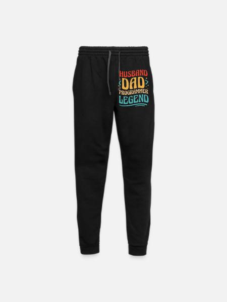 Husband dad programmer - Unisex Joggers - black/asphalt
