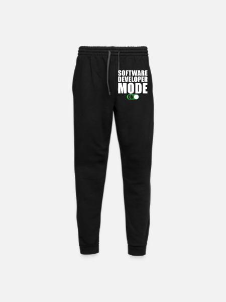 Software Developer Mode on - Unisex Joggers - black/asphalt - Front