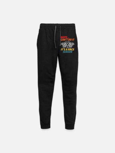 Nope Can’t Do It Is A Race Season Retro Apparel - Unisex Joggers - black/asphalt - Front