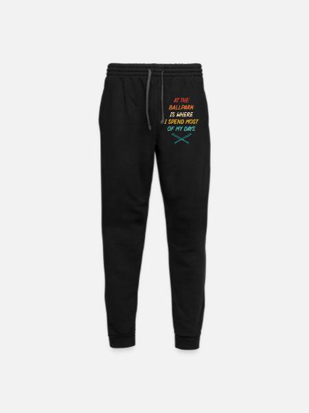 At The Ballpark Is Where I Spend Most Of My Days - Unisex Joggers - black/asphalt - Front