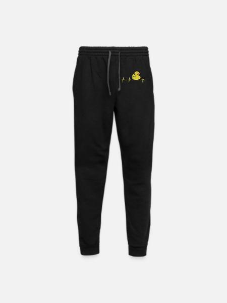 Cute Rubber Duckie Heartbeat - Unisex Joggers - black/asphalt