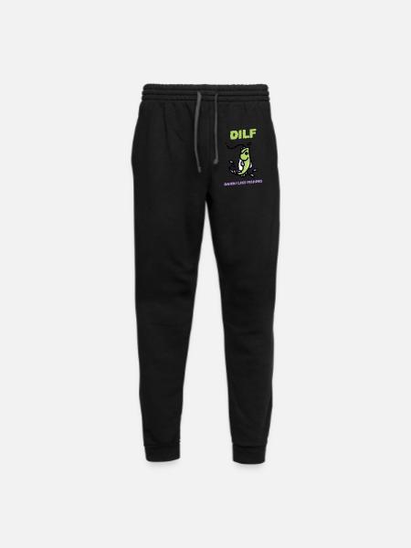 Dilf Bait T-Shirts,Funny hot dad t shirt - Unisex Joggers - black/asphalt - Front
