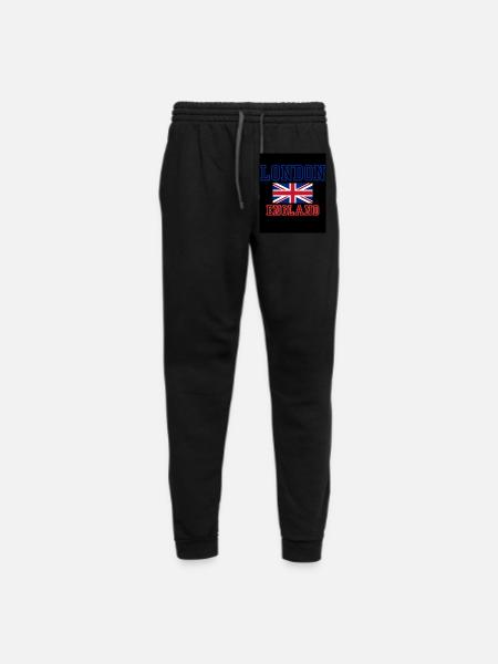 LONDON - Unisex Joggers - black/asphalt - Front