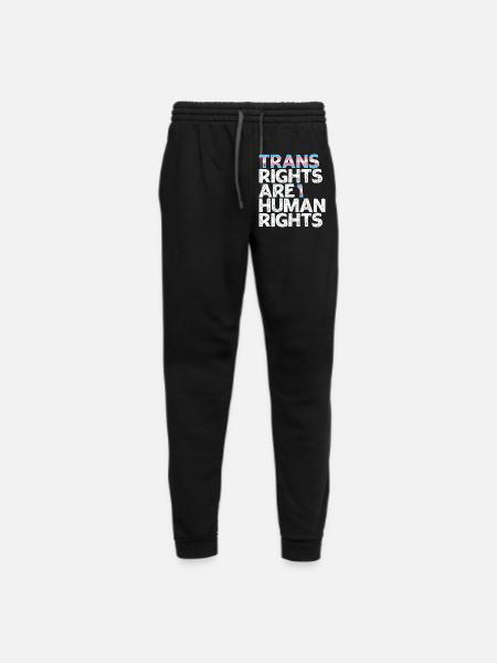 Trans Rights Are Human Rights - Unisex Joggers - black/asphalt - Front