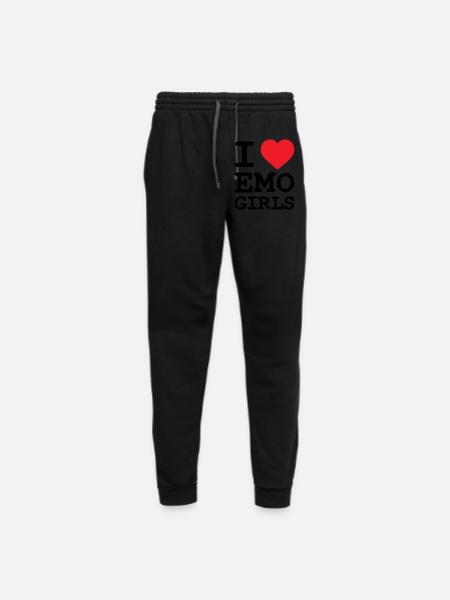 I Heart Emo Girls - Unisex Joggers - black/asphalt - Front