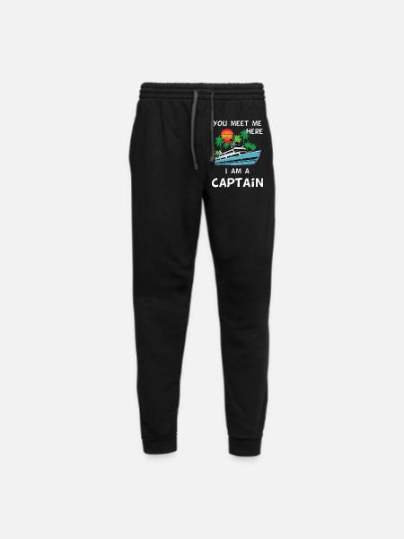 Captain Boat yacht - Unisex Joggers - black/asphalt - Front
