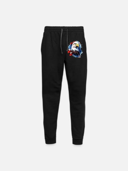 Patriotic eagle - Unisex Joggers - black/asphalt - Front