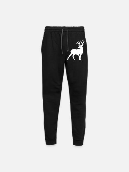 Christmas Deer - Unisex Joggers - black/asphalt - Front