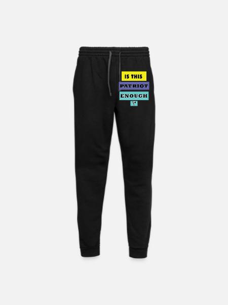 Is This Patriot Enough - Unisex Joggers - black/asphalt - Front