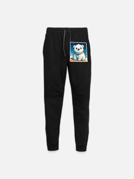 Polar Bear Loveliness Unleashed - Unisex Joggers - black/asphalt - Front