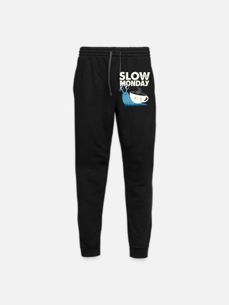 Slow Monday - Unisex Joggers - black/asphalt - Front