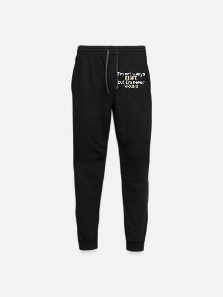 Never Wrong - Unisex Joggers - black/asphalt