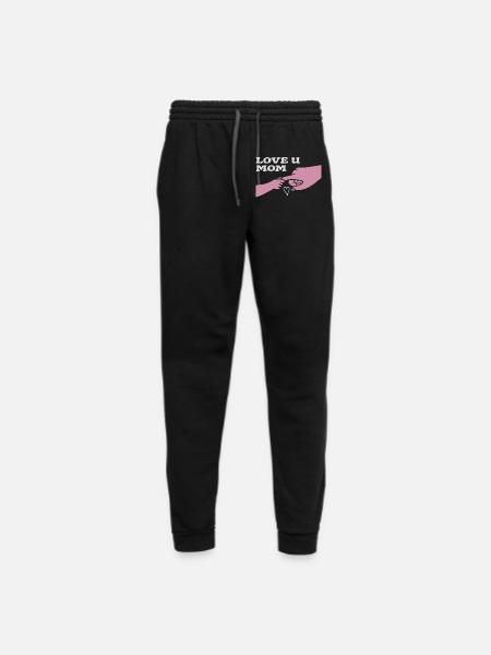 LOVE U MOM - Mother's Day - Unisex Joggers - black/asphalt