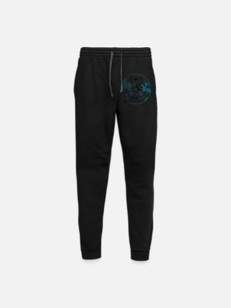 Cyan Vinyl - Unisex Joggers - black/asphalt