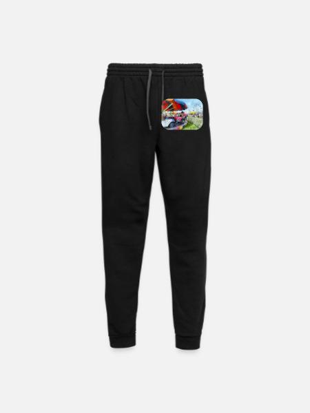 Car Ride at the Fair - Unisex Joggers - black/asphalt - Front