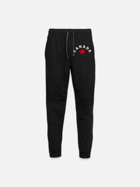 CANADA MAPLE LEAF - Unisex Joggers - black/asphalt