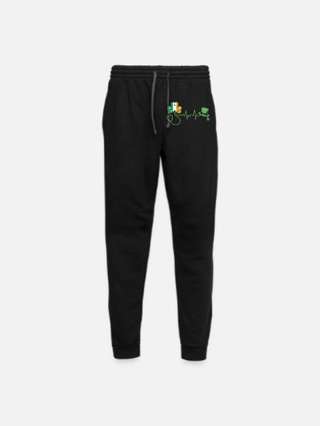 Stethoscope Shamrock Heartbeat - Unisex Joggers - black/asphalt