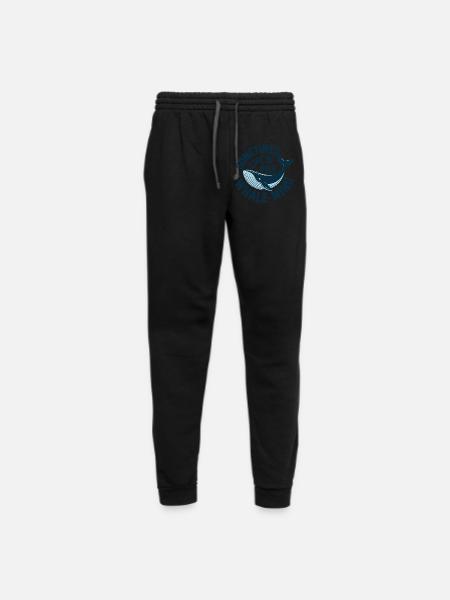 Sometimes Life Is Overwhelming Whale Humor - Unisex Joggers - black/asphalt - Front