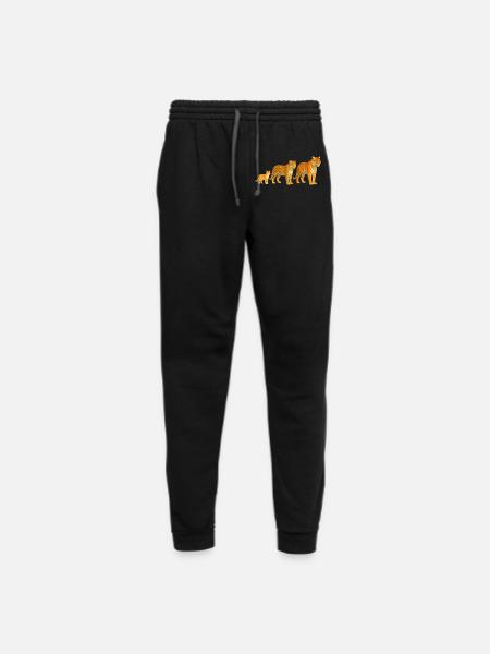 Big Cat Evolution Cute Domestic Cat to Tiger - Unisex Joggers - black/asphalt