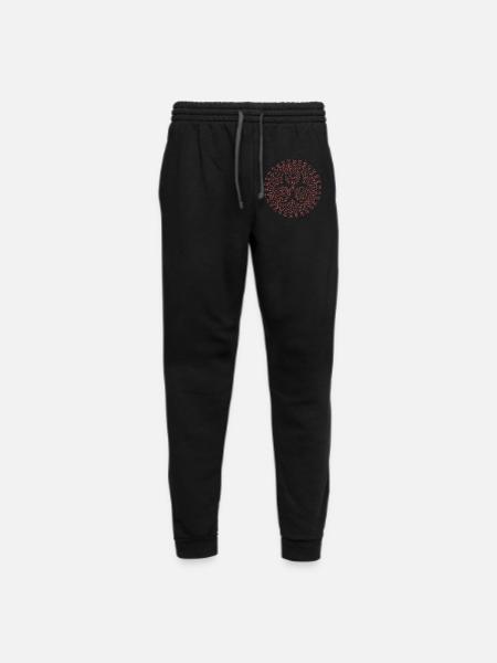 Geometric Virus Triad Emblem - Unisex Joggers - black/asphalt