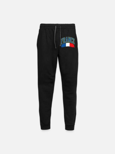 France Varsity Flag World Cup Soccer - Unisex Joggers - black/asphalt