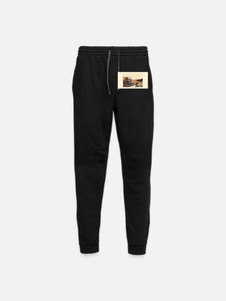 Terraced Hut at Dusk - Unisex Joggers - black/asphalt