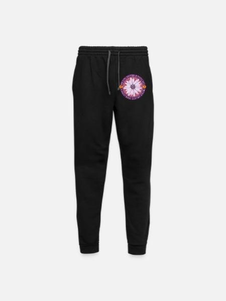 Purple Daisy Soul Circles - Unisex Joggers - black/asphalt - Front