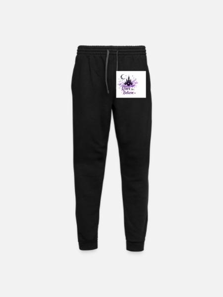 Dare to Believe: Moonlit Castle Dream - Unisex Joggers - black/asphalt - Front