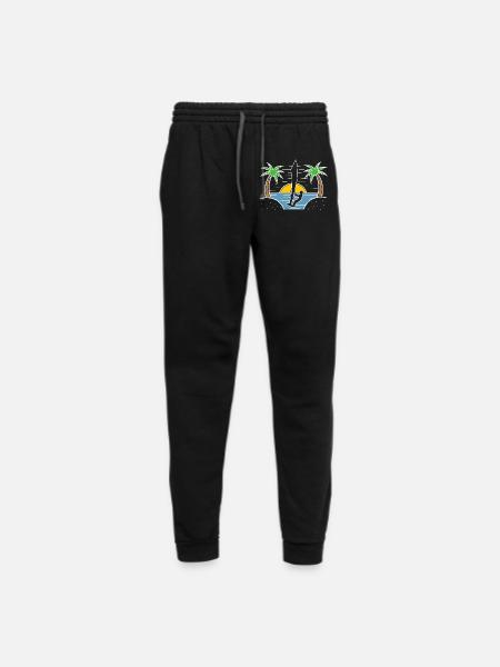 Beach Water Sports Windsurfing - Unisex Joggers - black/asphalt