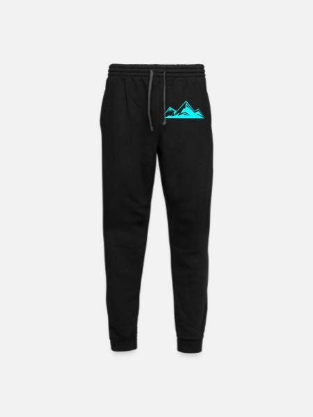 mountains - Unisex Joggers - black/asphalt - Front