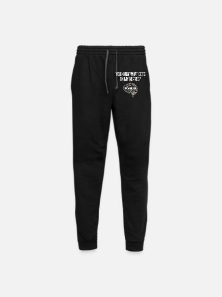 Funny Science Neuroscience Teacher Brain Pun Tee - Unisex Joggers - black/asphalt - Front