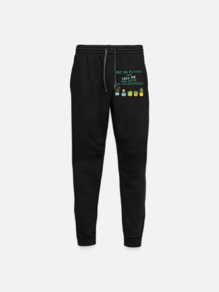 Buy Me Plants And Tell Me You Hate The Government - Unisex Joggers - black/asphalt - Front