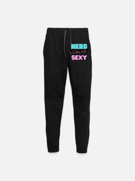 Nerd = Sexy - Unisex Joggers - black/asphalt - Front