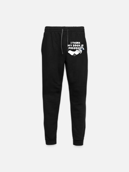 I Think My Sock Is Pregnant - Unisex Joggers - black/asphalt - Front
