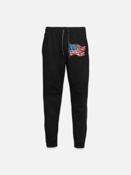 America flag - Unisex Joggers - black/asphalt