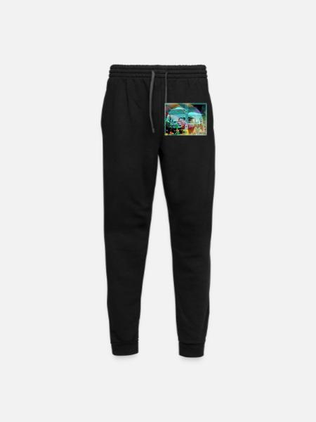 Sports car images - Unisex Joggers - black/asphalt - Front