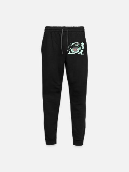 tea cup and tea - Unisex Joggers - black/asphalt - Front