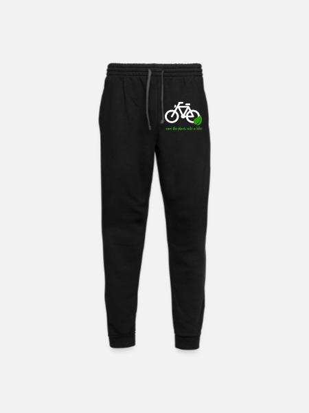Save The Planet Ride A Bike - Unisex Joggers - black/asphalt - Front