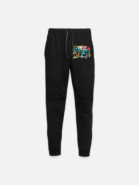 Pharmacy Tech Because Pharmacists need heroes - Unisex Joggers - black/asphalt - Front
