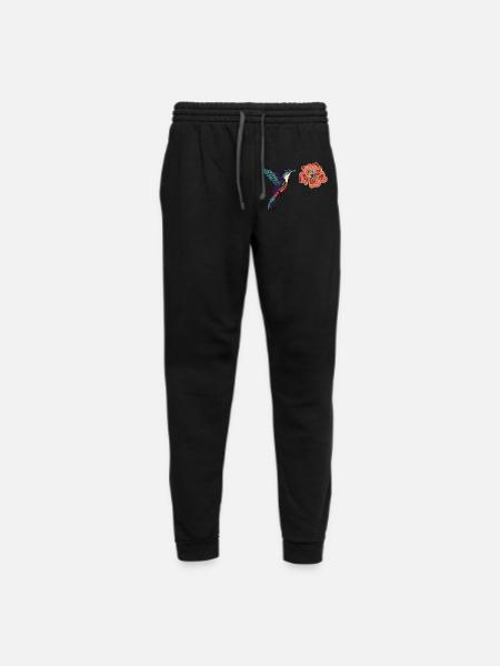 Hummingbird flower - Unisex Joggers - black/asphalt