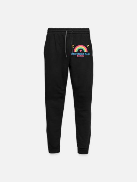 Nasty Women Make History Funny - Unisex Joggers - black/asphalt - Front