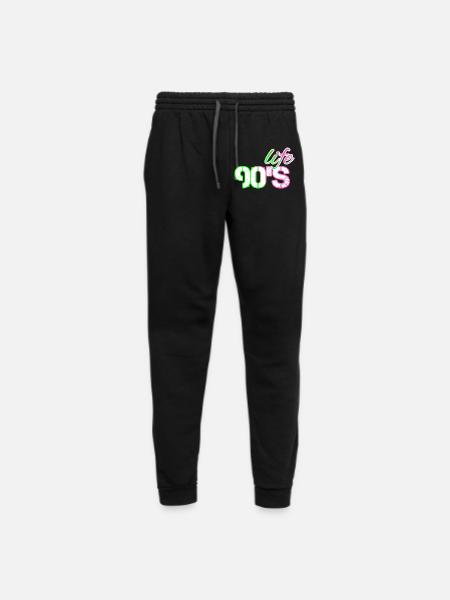 life in the nineties - Unisex Joggers - black/asphalt - Front