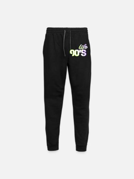 life in the nineties - Unisex Joggers - black/asphalt - Front