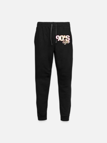 life in the nineties - 90's - Unisex Joggers - black/asphalt - Front