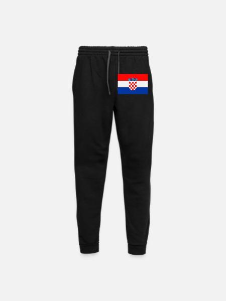 croatia flag - Unisex Joggers - black/asphalt