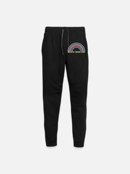 Believe trans kids - Unisex Joggers - black/asphalt - Front