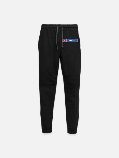 Haiti Flag - Unisex Joggers - black/asphalt