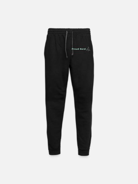 Proud Nerd Atom - Unisex Joggers - black/asphalt - Front