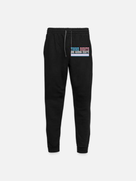 Trans Rights Are Human Rights - Unisex Joggers - black/asphalt - Front