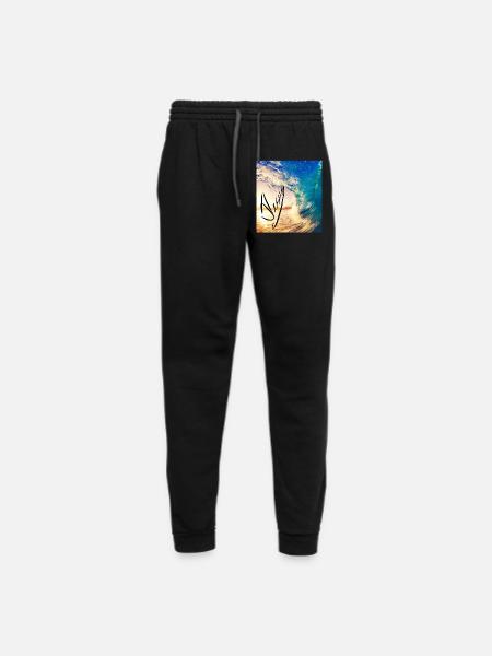 the wave - Unisex Joggers - black/asphalt